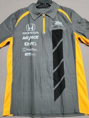 Cavallino Podium Polo Shirt 2XL Honda Rll Racing Nylon Spandex Charcoal 124